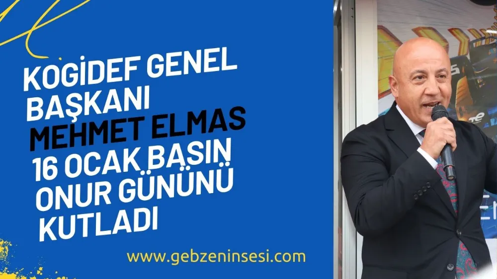 Kocaeli Giresun Dernekler Federasyon Başkanı Mehmet Elmas, 16 Ocak Basın Onur Günü dolayısıyla bir mesaj yayımladı.